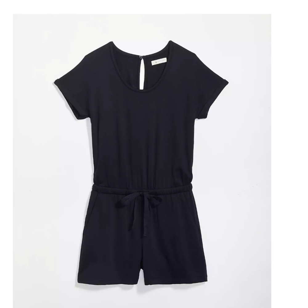 Lou&Grey Soft Navy Romper Playsuit Pockets Lounge